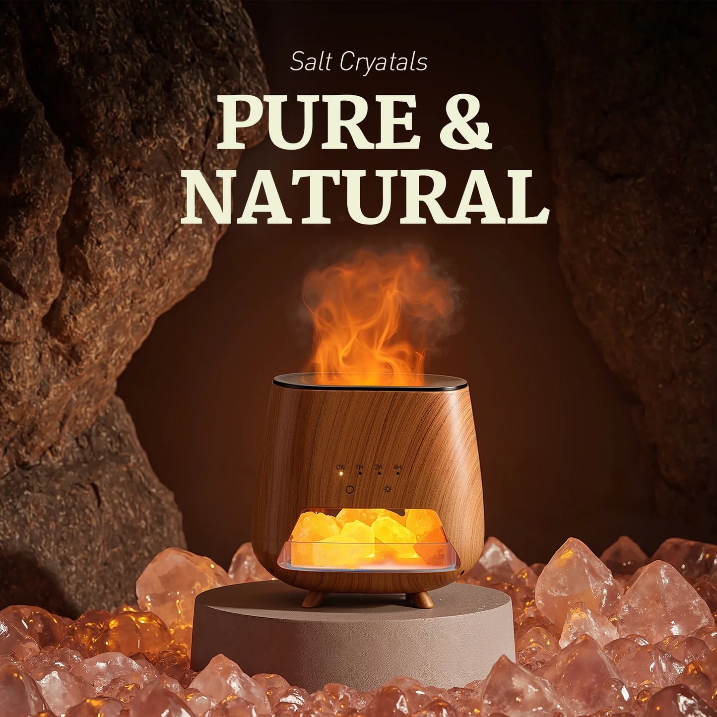 Noahstrong Essential Oil Diffuser with Himalayan Salt