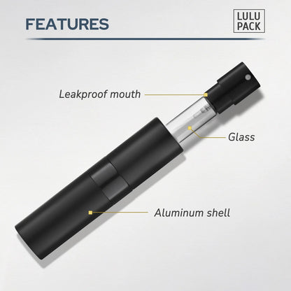 LULU pack Refillable Travel Perfume Spray Bottles