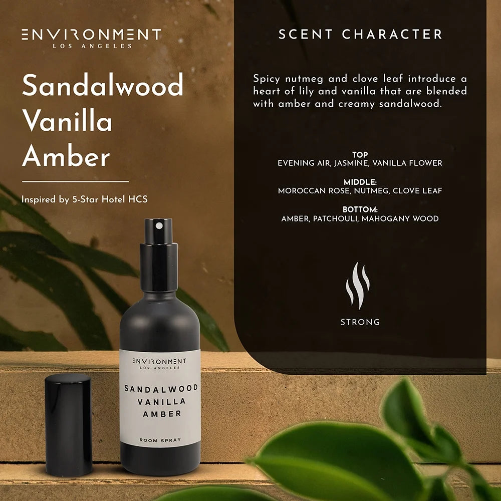 Sandalwood, Vanilla & Amber Room Spray